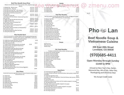 Pho lan - Pho Lan offers a variety of Vietnamese dishes, such as pho, noodle bowls, curry, pad thai and more. See the menu, photos, reviews and hours of this take-out only …